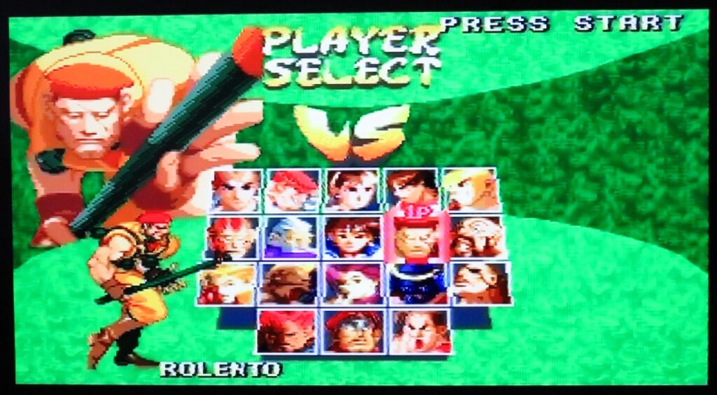 Street Fighter Alpha 2 Charakter Auswahl