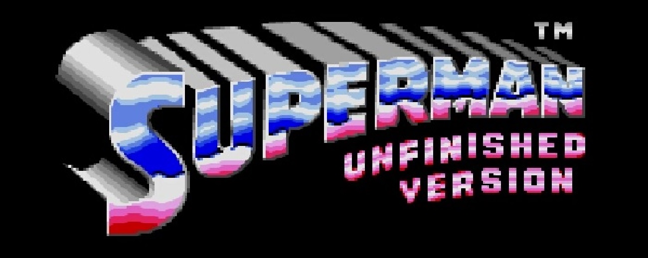 Superman Unfinished Version Title Screen Prototyp