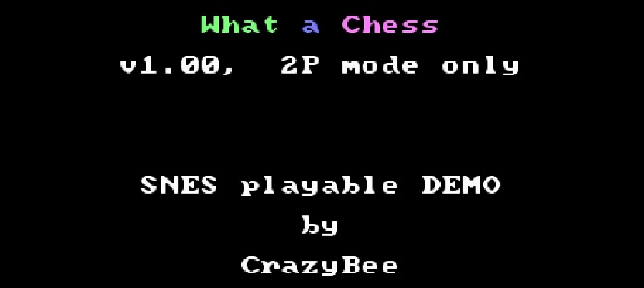 What a Chess Startbildschirm
